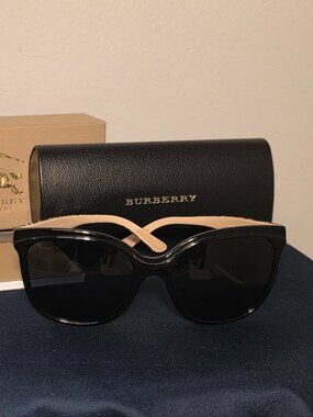 Burberry 4270 Black Sunglasses with Signature Check